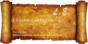 Liszka Esztella névjegykártya